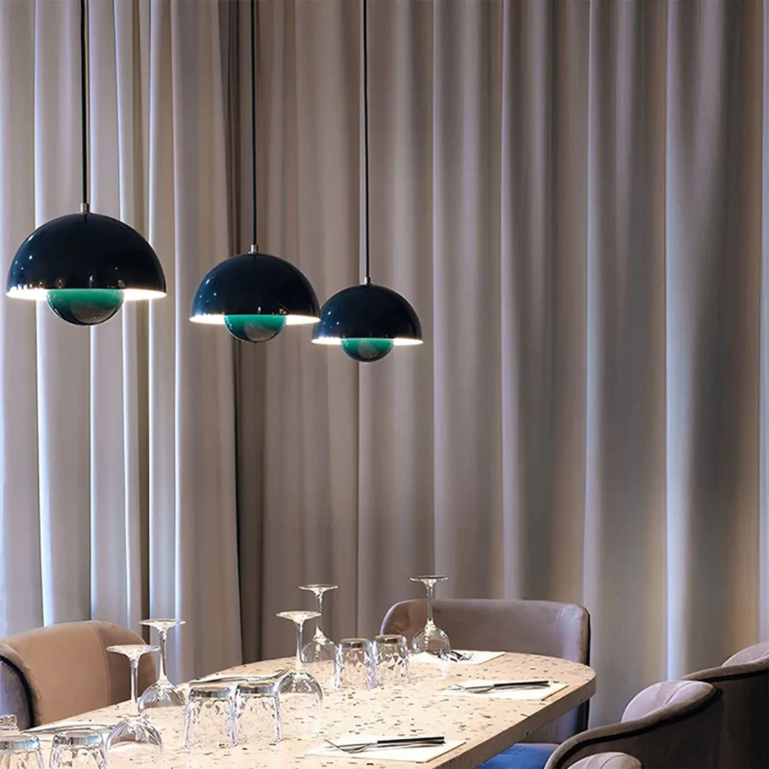 NordicBlossom – lámpara colgante LED escandinava en forma de flor – cable ajustable