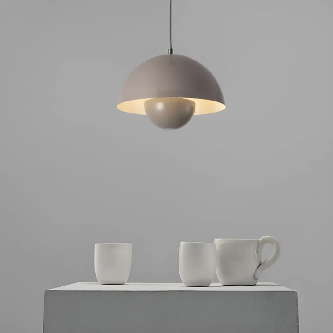 NordicBlossom – lámpara colgante LED escandinava en forma de flor – cable ajustable