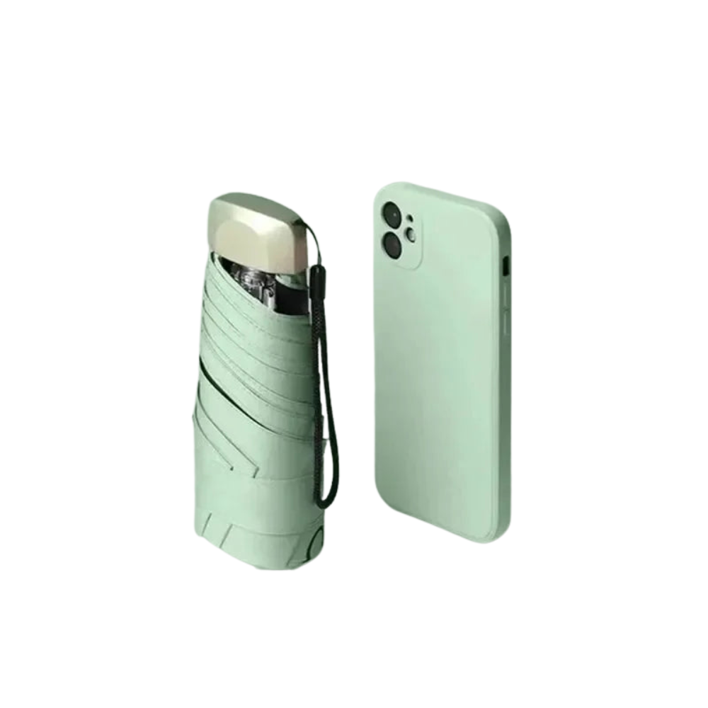 SkyShield – Mini-Regenschirm Reisegröße, UV-Schutz & winddicht