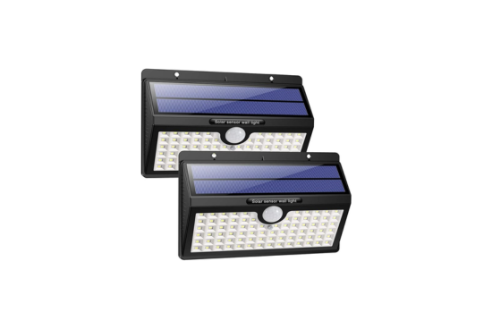 Solaro – Lámpara de seguridad con energía solar 78 LED – IP65 con sensor de movimiento
