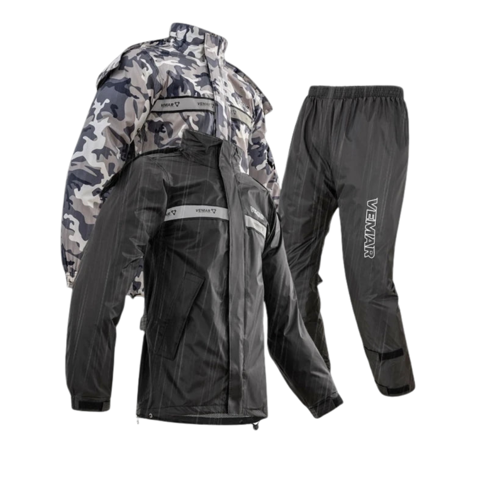 StormRide – Unisex wasserdichter Motorradregenanzug mit Kapuze