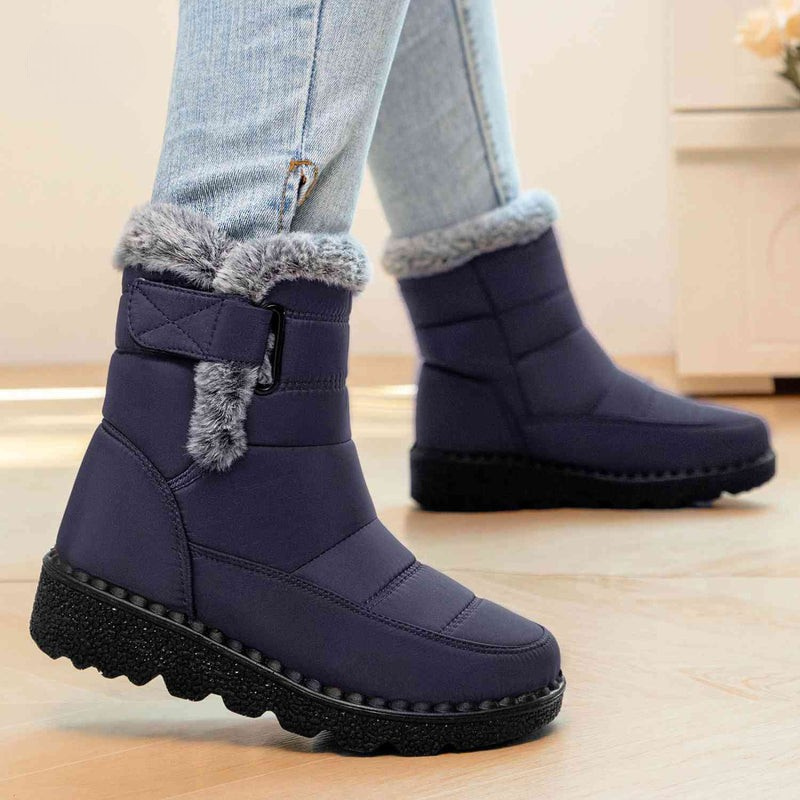 Winter sneeuwlaarzen met warme voering – antislip, waterafstotende enkellaarzen