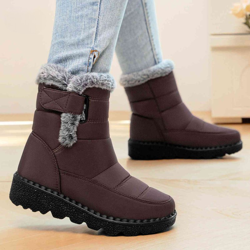 Winter sneeuwlaarzen met warme voering – antislip, waterafstotende enkellaarzen