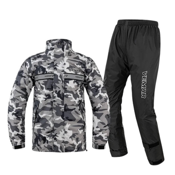 StormRide – Unisex wasserdichter Motorradregenanzug mit Kapuze