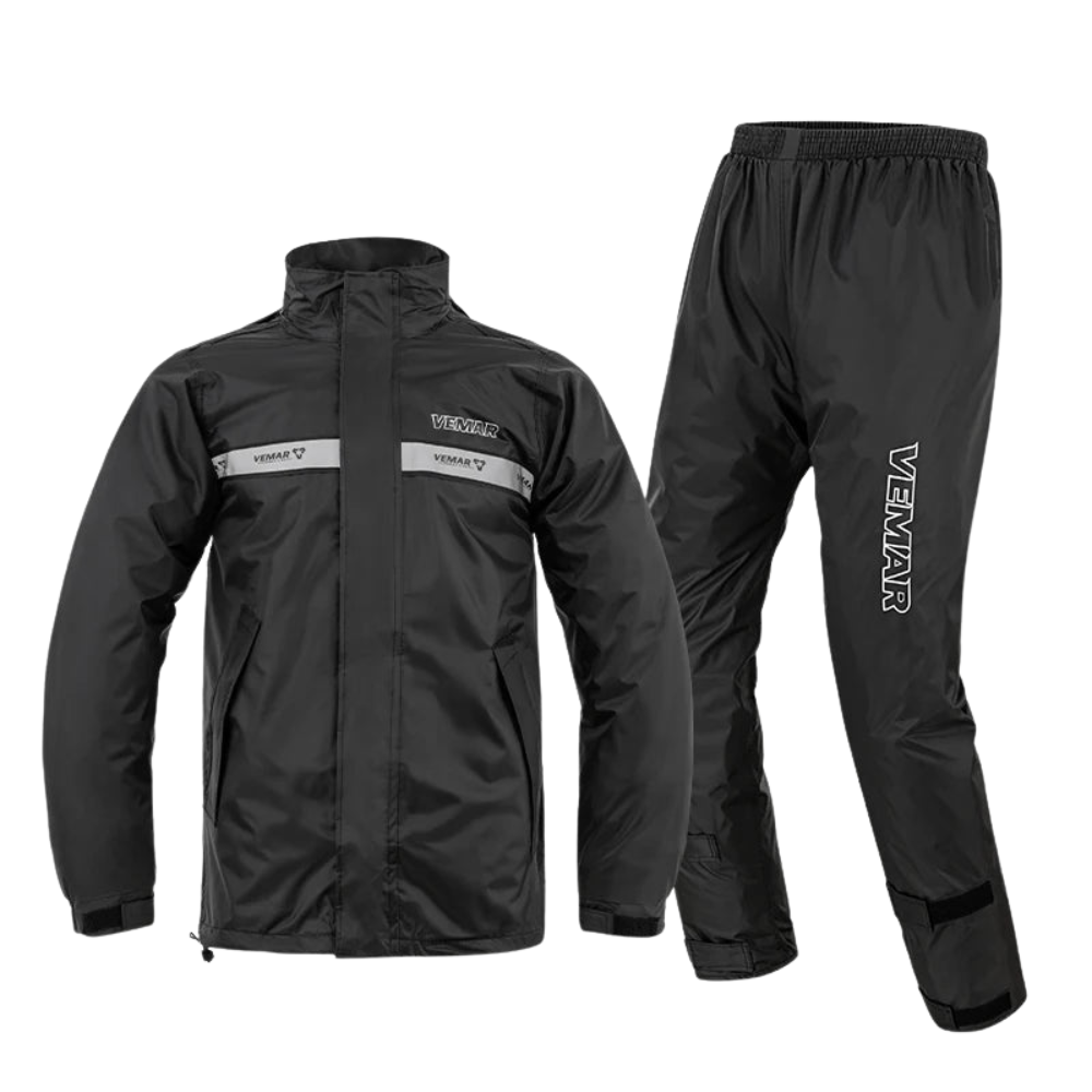 StormRide – Unisex wasserdichter Motorradregenanzug mit Kapuze