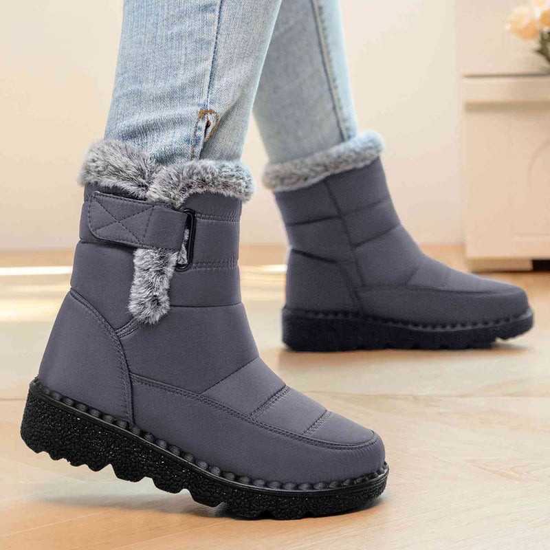 Winter sneeuwlaarzen met warme voering – antislip, waterafstotende enkellaarzen
