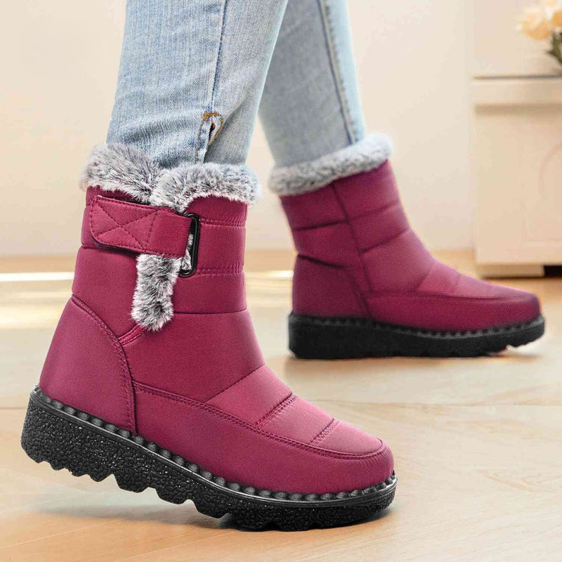 Winter sneeuwlaarzen met warme voering – antislip, waterafstotende enkellaarzen