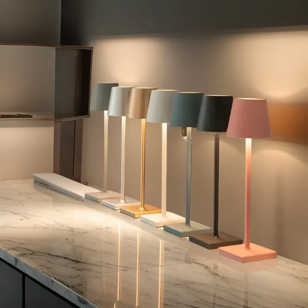 NordicAura – Kabellose, wiederaufladbare LED-Tischlampe im skandinavischen Stil  