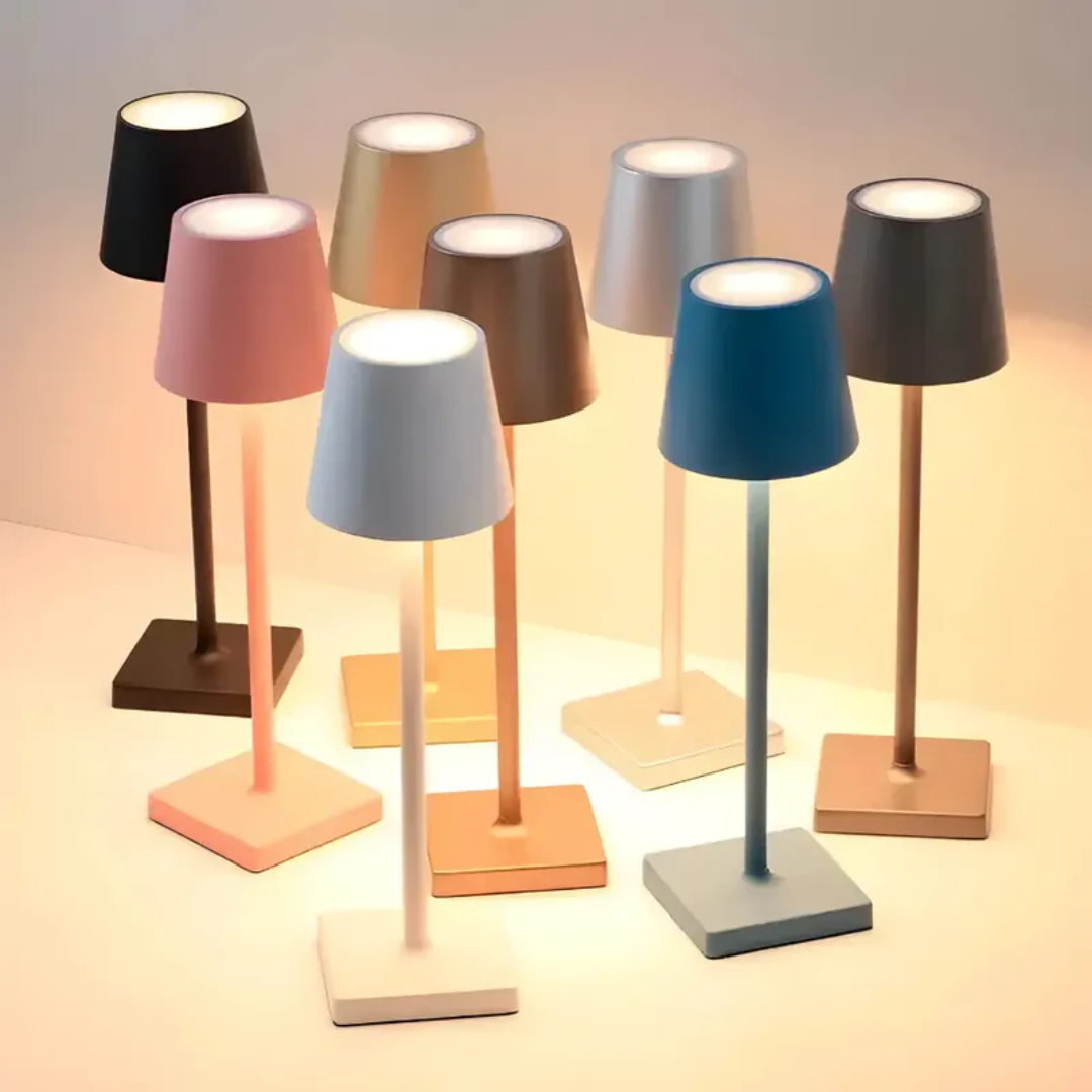 NordicAura – Kabellose, wiederaufladbare LED-Tischlampe im skandinavischen Stil  