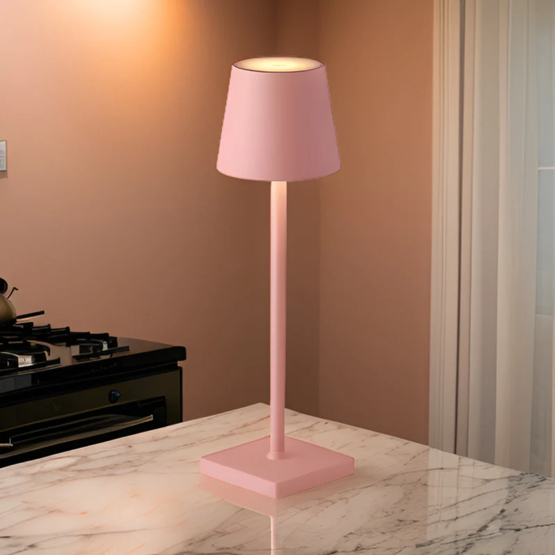 NordicAura – Kabellose, wiederaufladbare LED-Tischlampe im skandinavischen Stil  