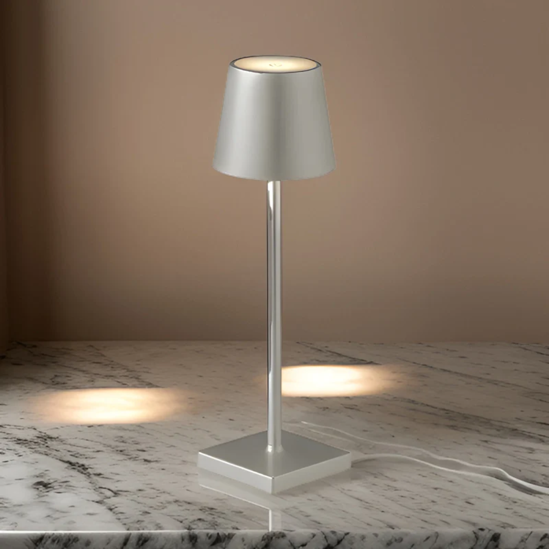 NordicAura – Kabellose, wiederaufladbare LED-Tischlampe im skandinavischen Stil  
