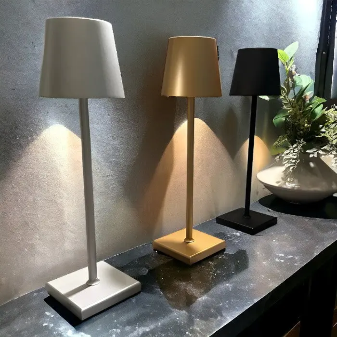 NordicAura – Kabellose, wiederaufladbare LED-Tischlampe im skandinavischen Stil  