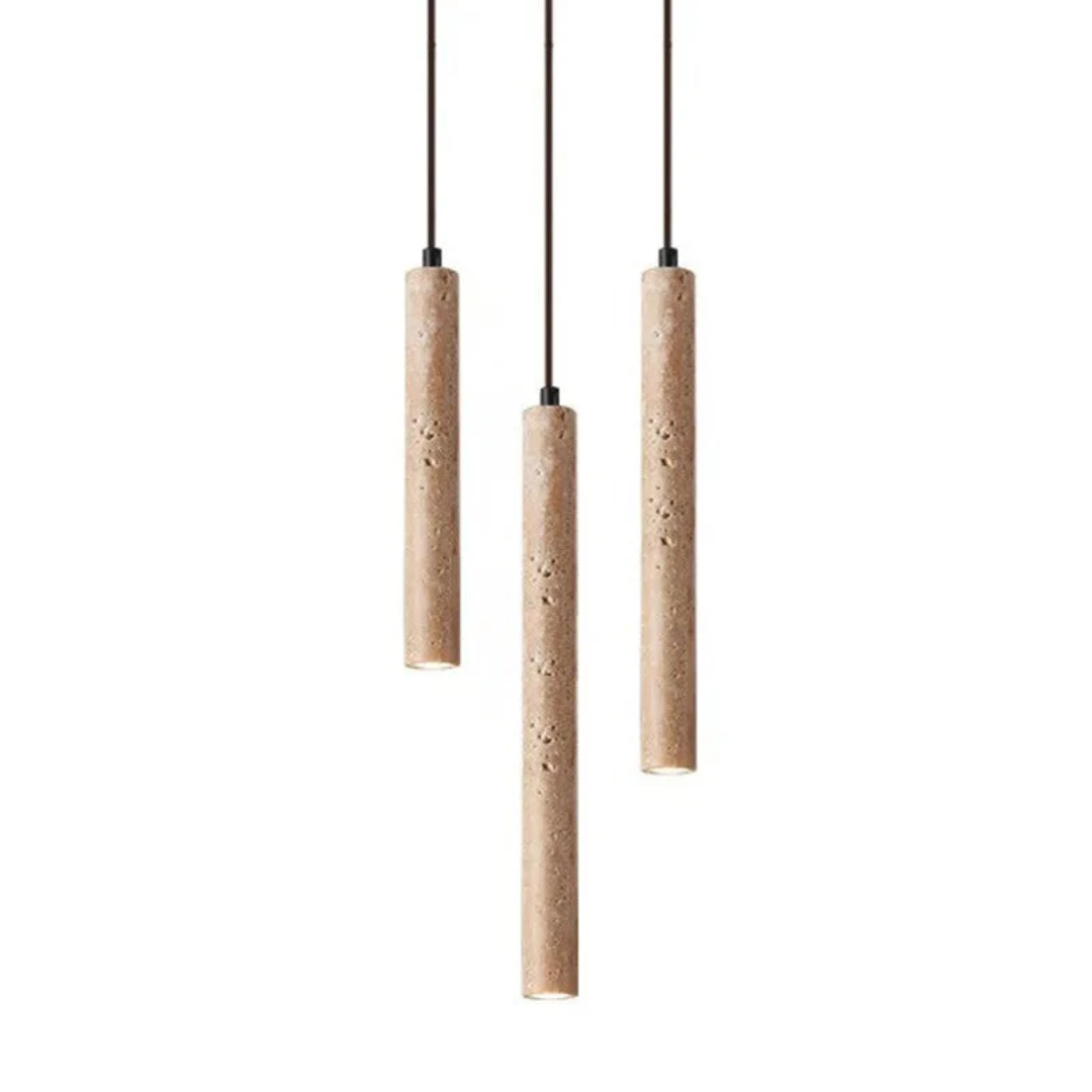 Aurevia – Llum de sostre LED de travertí en estil minimalista Wabi-Sabi