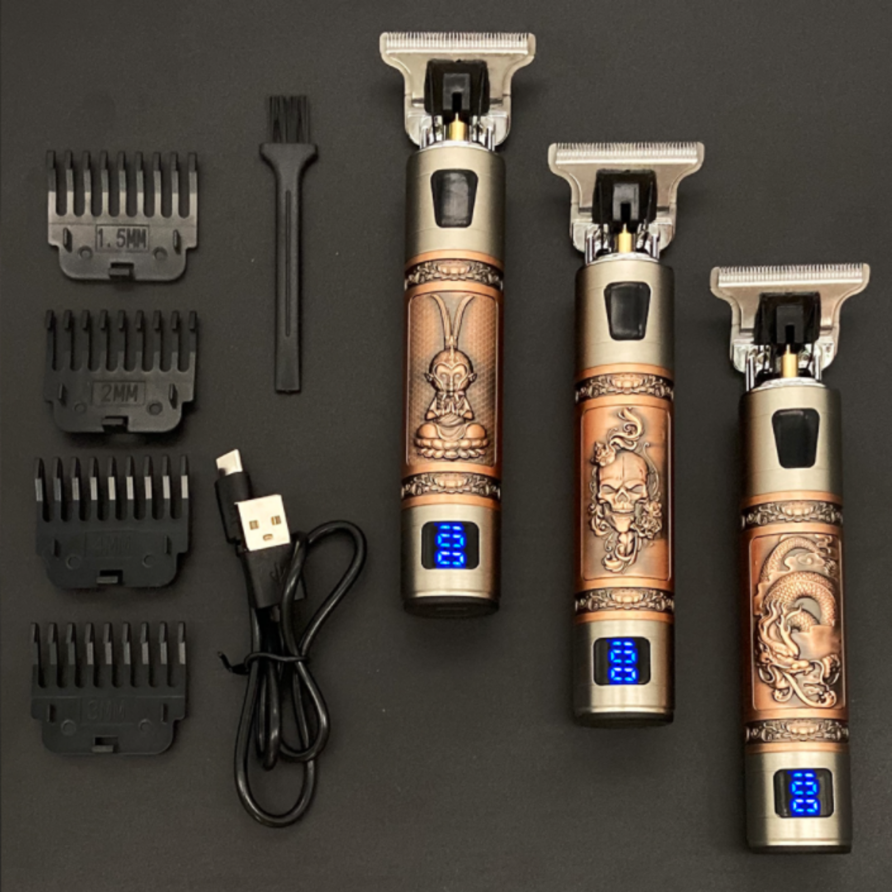 Skulltrim Vintage Baardtrimmer – Retro Design & Krachtige Precisie