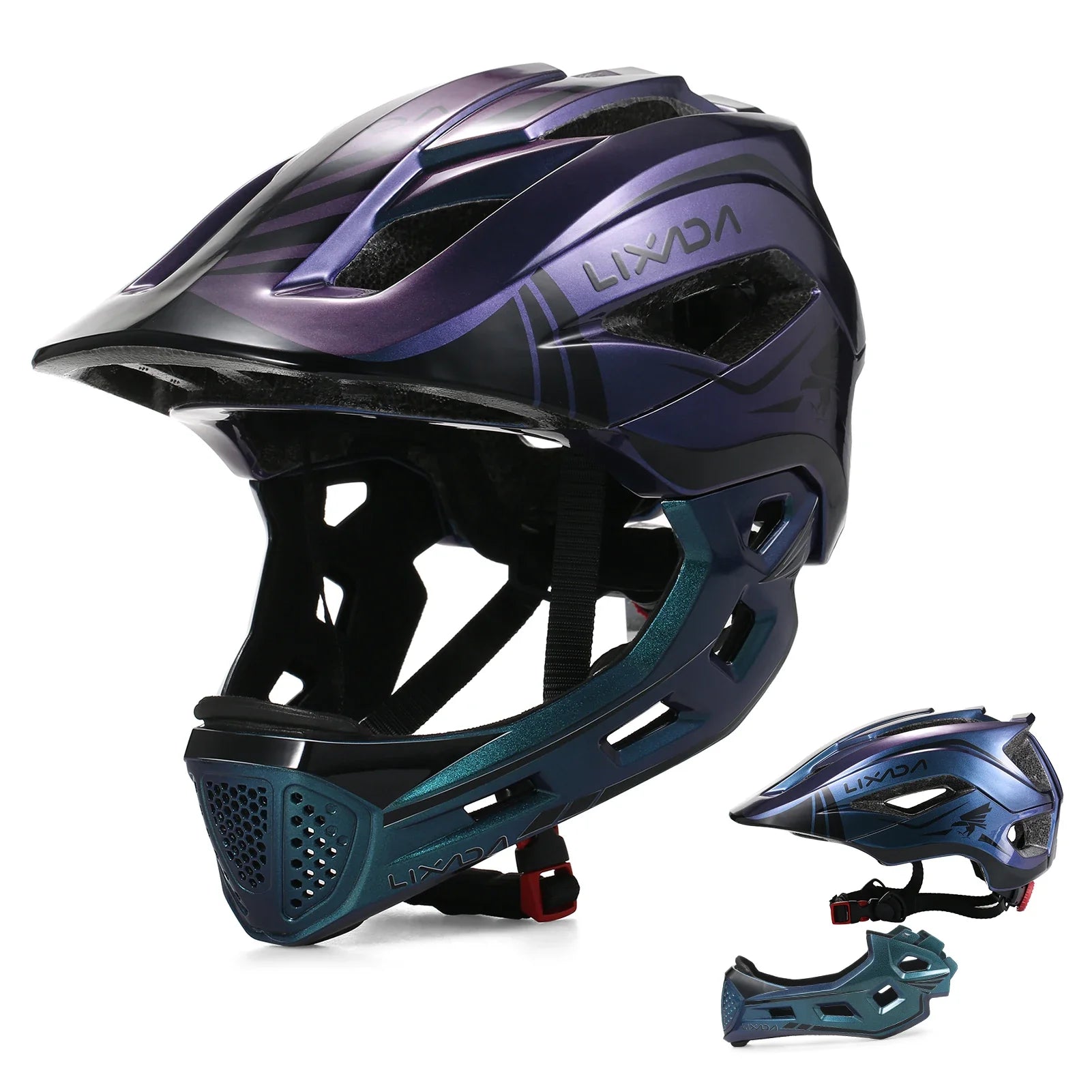 Veilige Kinderhelm Fiets - Afneembare Integraalhelm Voor Kinderen, Verstelbaar en Ventileerbaar 6