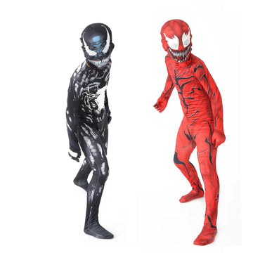 ShadowMorph Zwart Symbioot Kostuum – Jumpsuit voor Kinderen Halloween