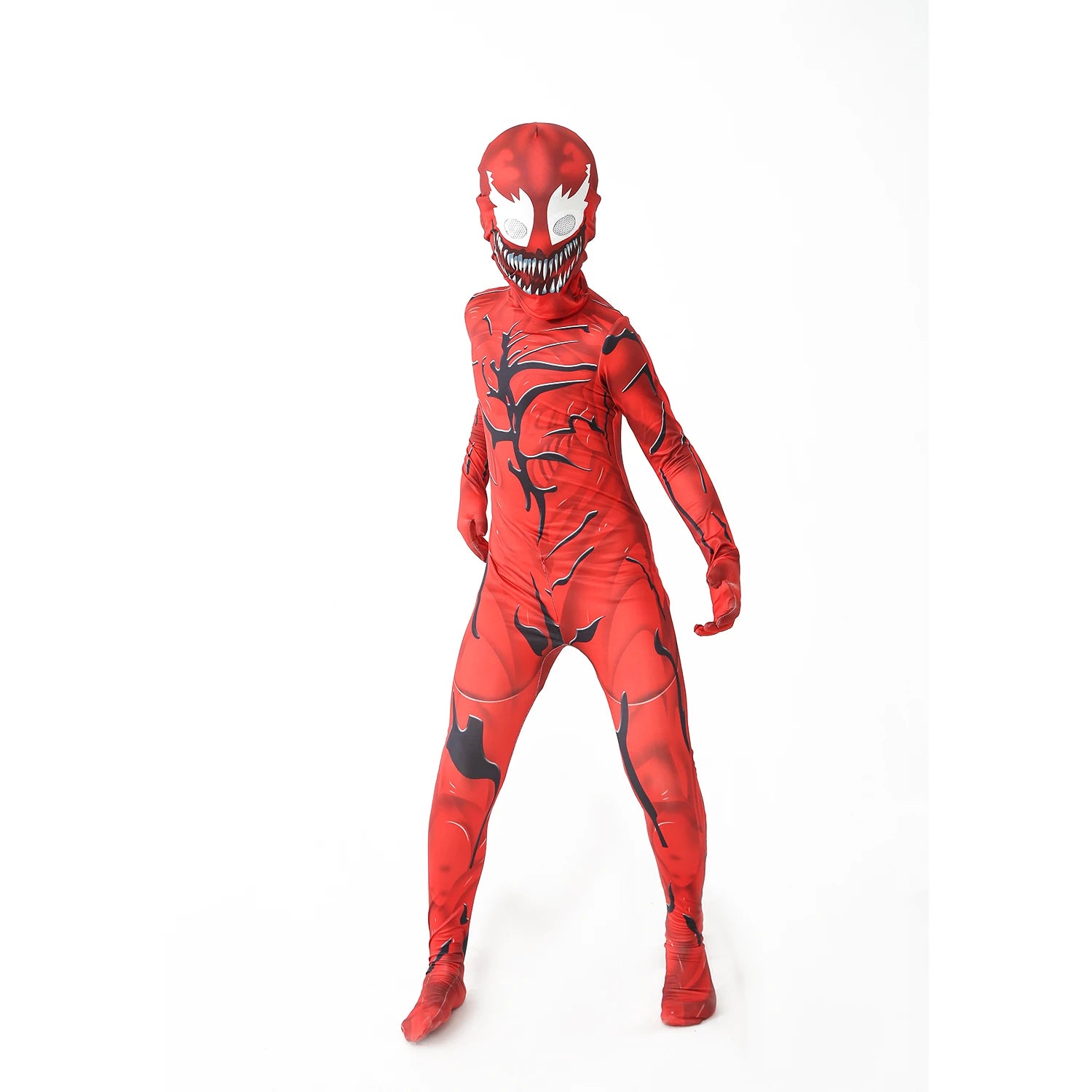 ShadowMorph Zwart Symbioot Kostuum – Jumpsuit voor Kinderen Halloween