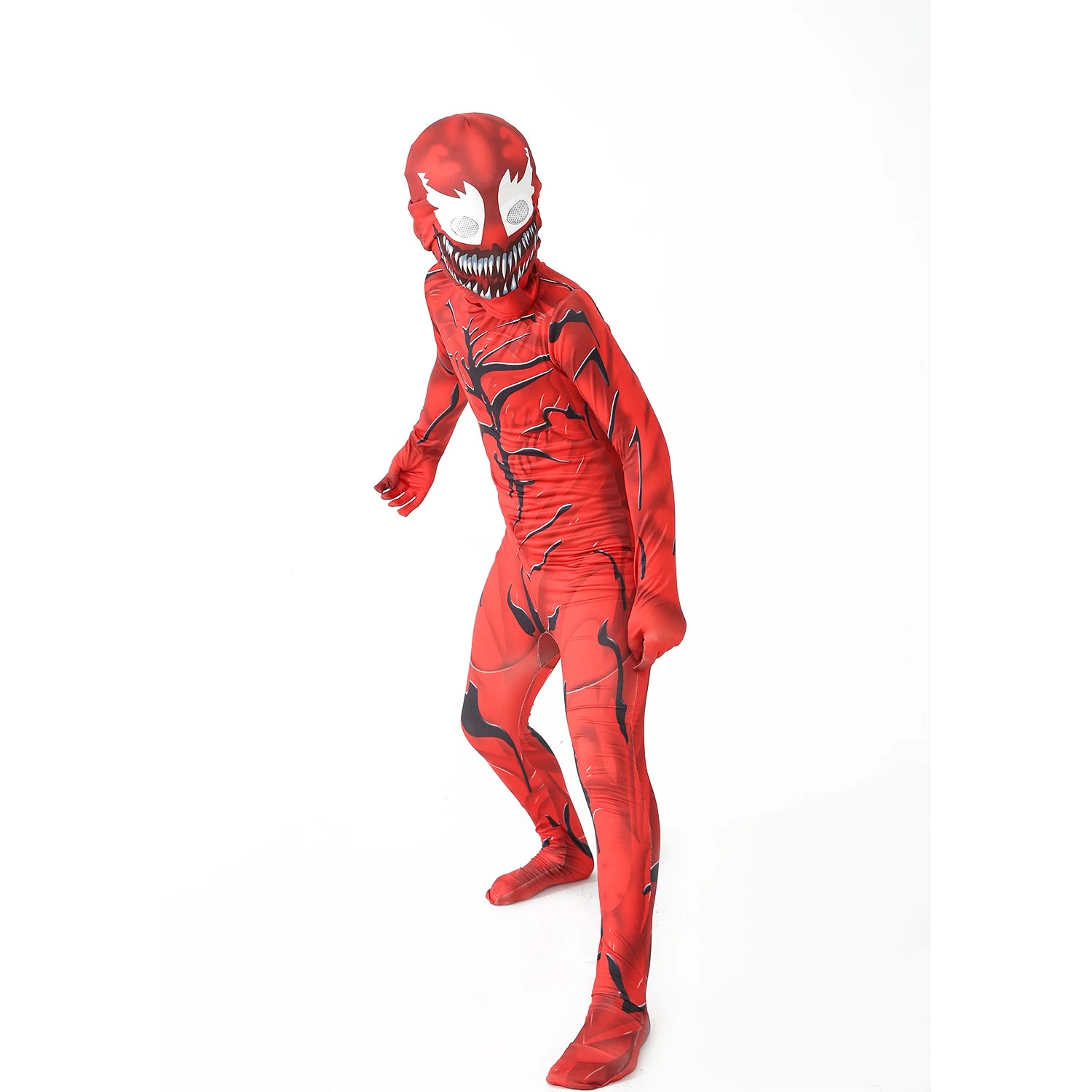 ShadowMorph Zwart Symbioot Kostuum – Jumpsuit voor Kinderen Halloween