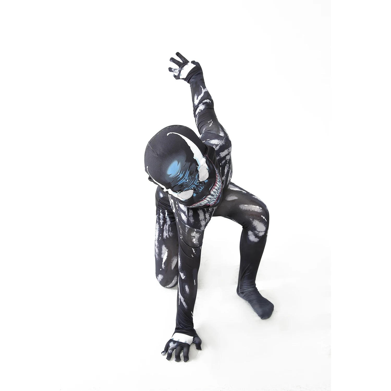 ShadowMorph Zwart Symbioot Kostuum – Jumpsuit voor Kinderen Halloween