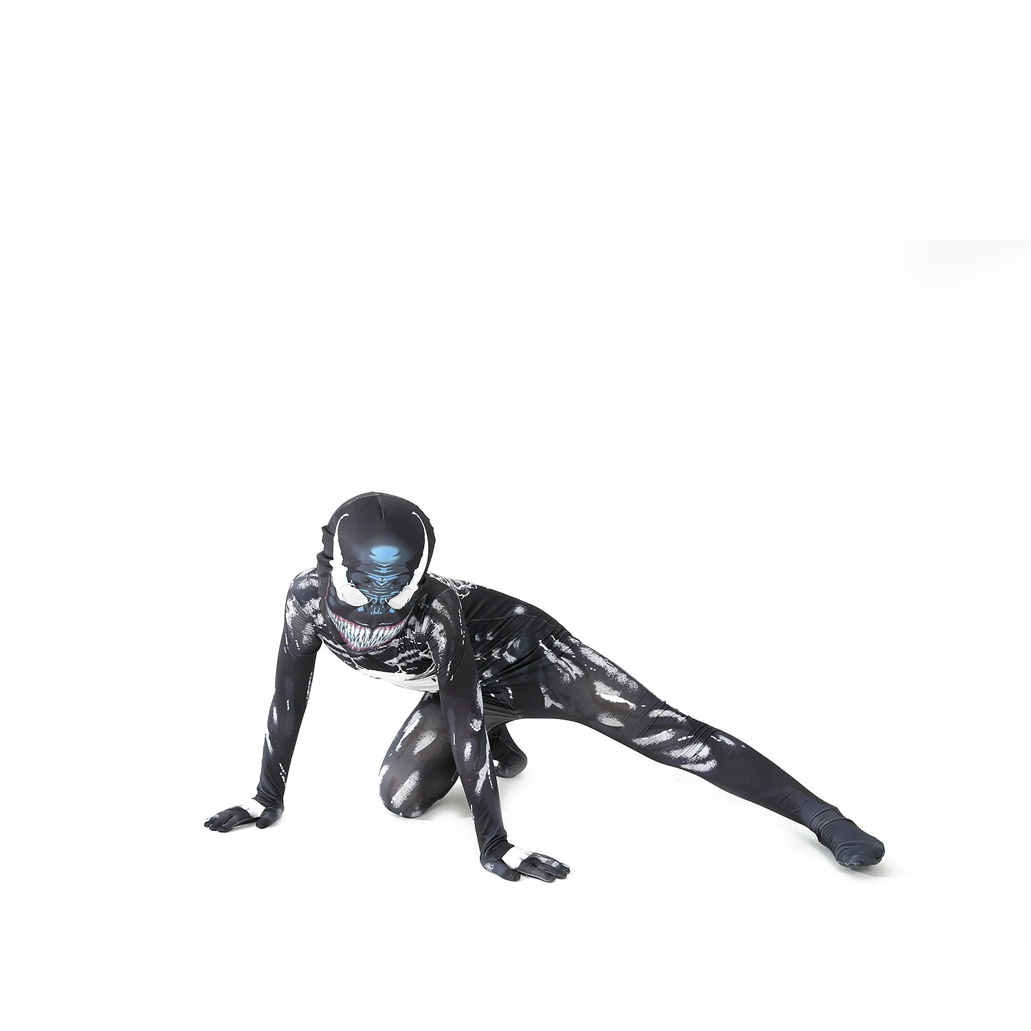 ShadowMorph Zwart Symbioot Kostuum – Jumpsuit voor Kinderen Halloween