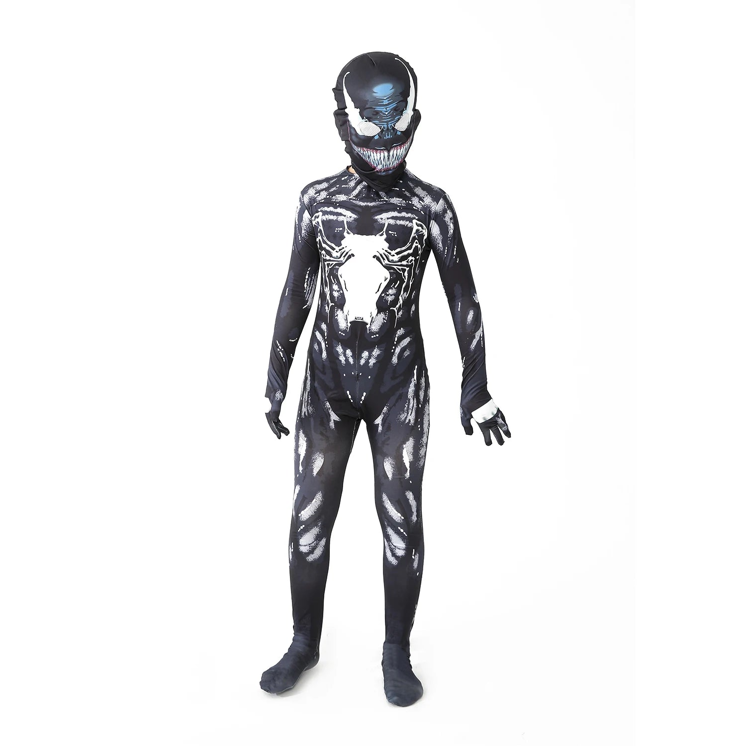 ShadowMorph Zwart Symbioot Kostuum – Jumpsuit voor Kinderen Halloween