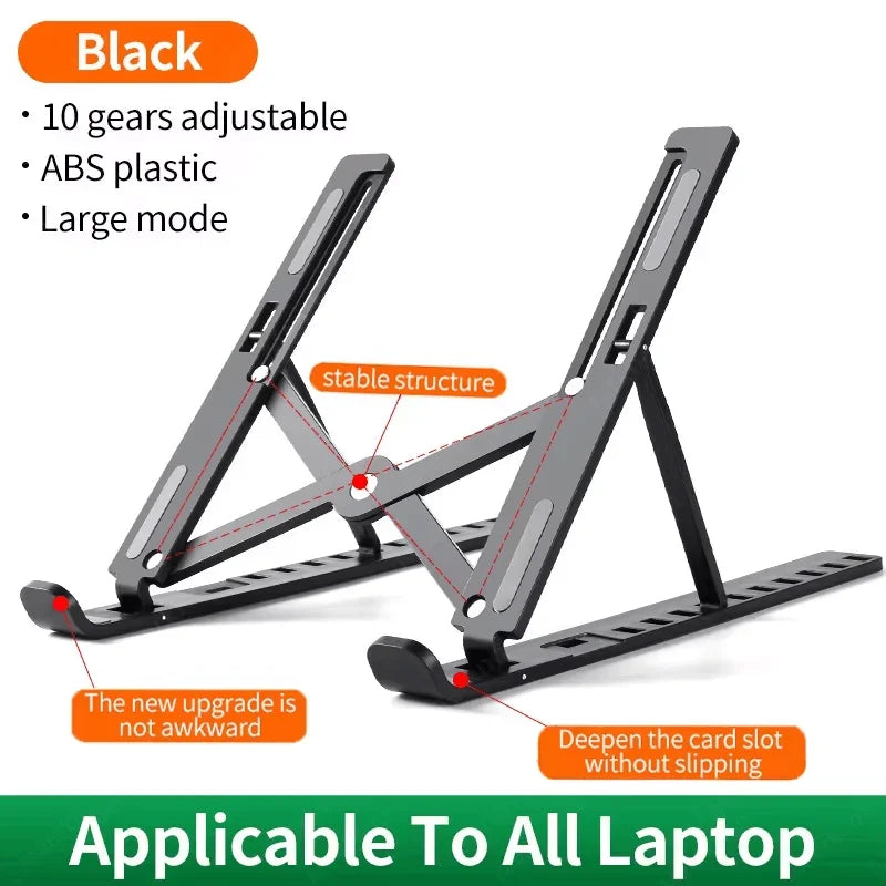 Ergolyft – Soporte para portátil ajustable 10-15" – en casa y en movimiento