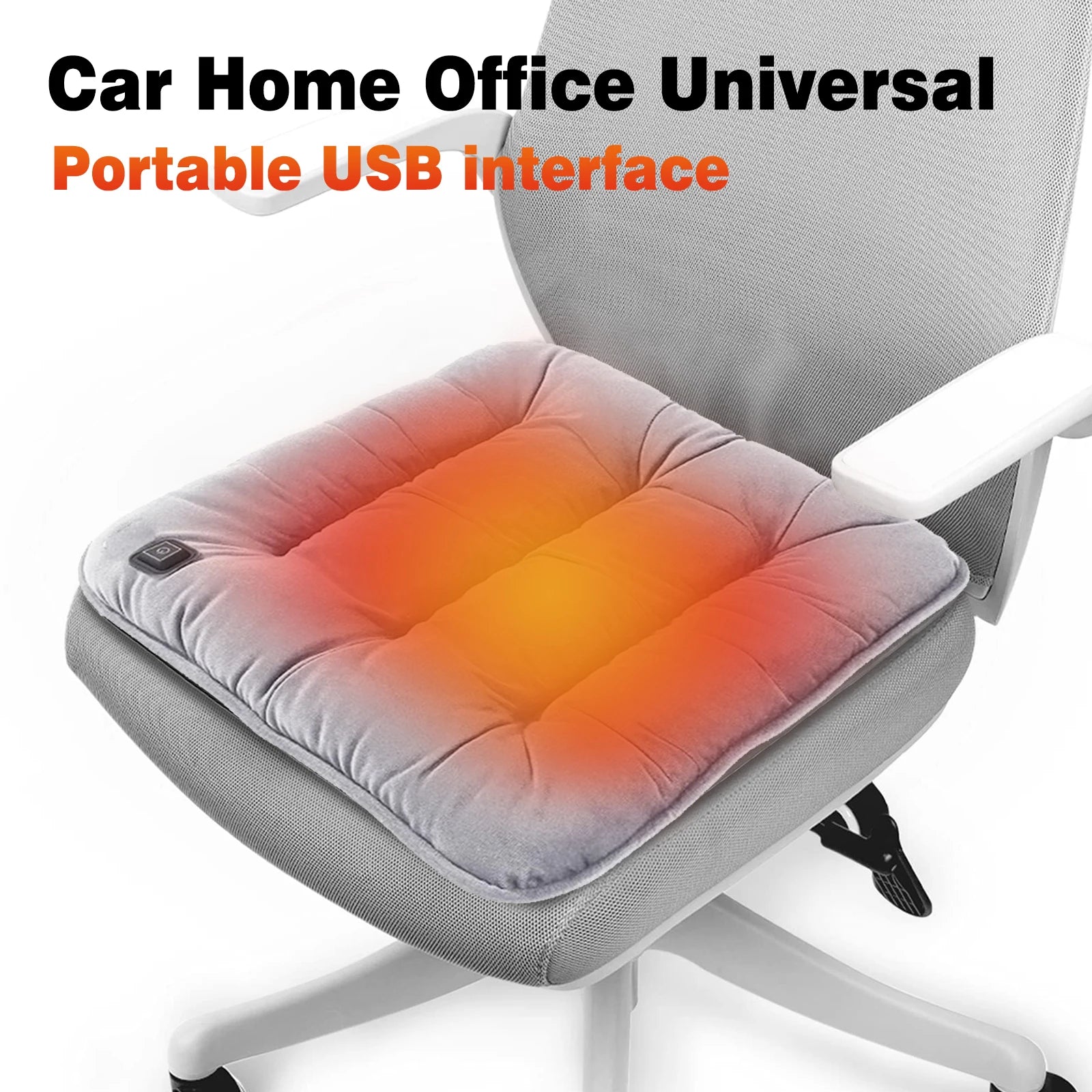 Verwarmd Zitkussen voor Auto met USB, Verstelbare Temperatuur en Draagbaar Ontwerp 3