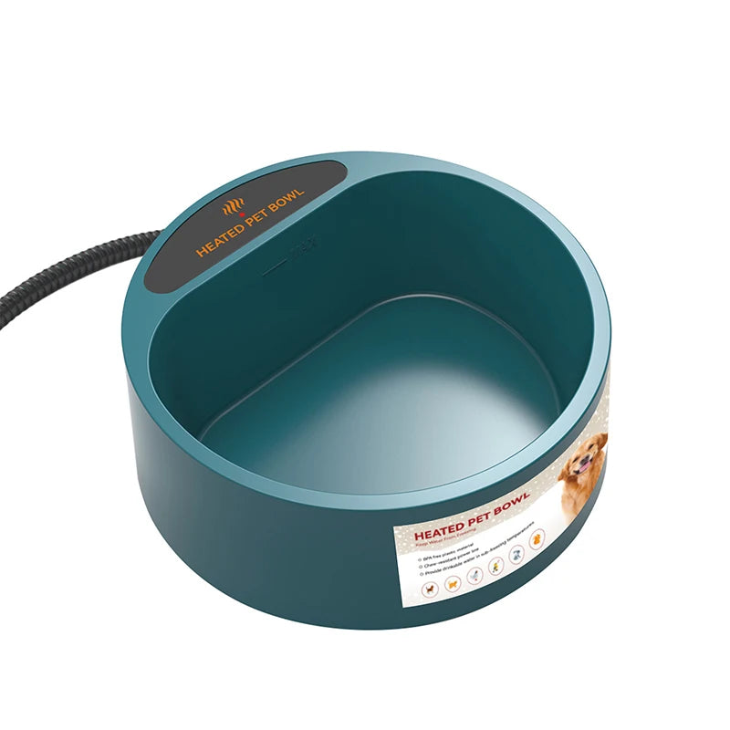 Verwarmde Waterbak voor Huisdieren 2,2L met Thermostatische Regeling, BPA-vrij 2