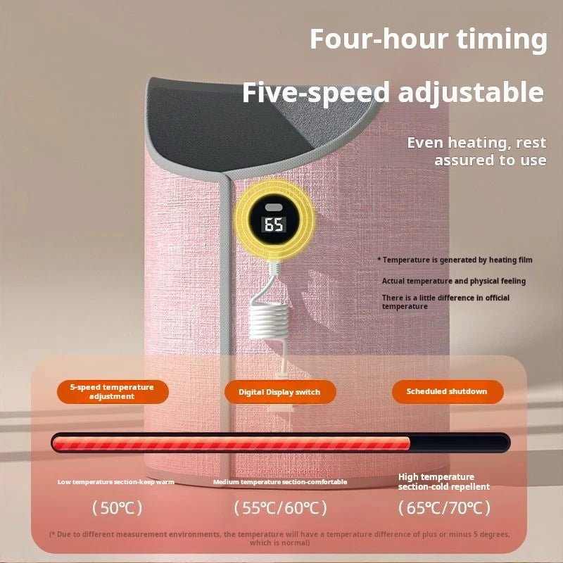 Verwarmingspad voor Voeten met Instelbare Temperatuur, Compact voor Thuisgebruik 3