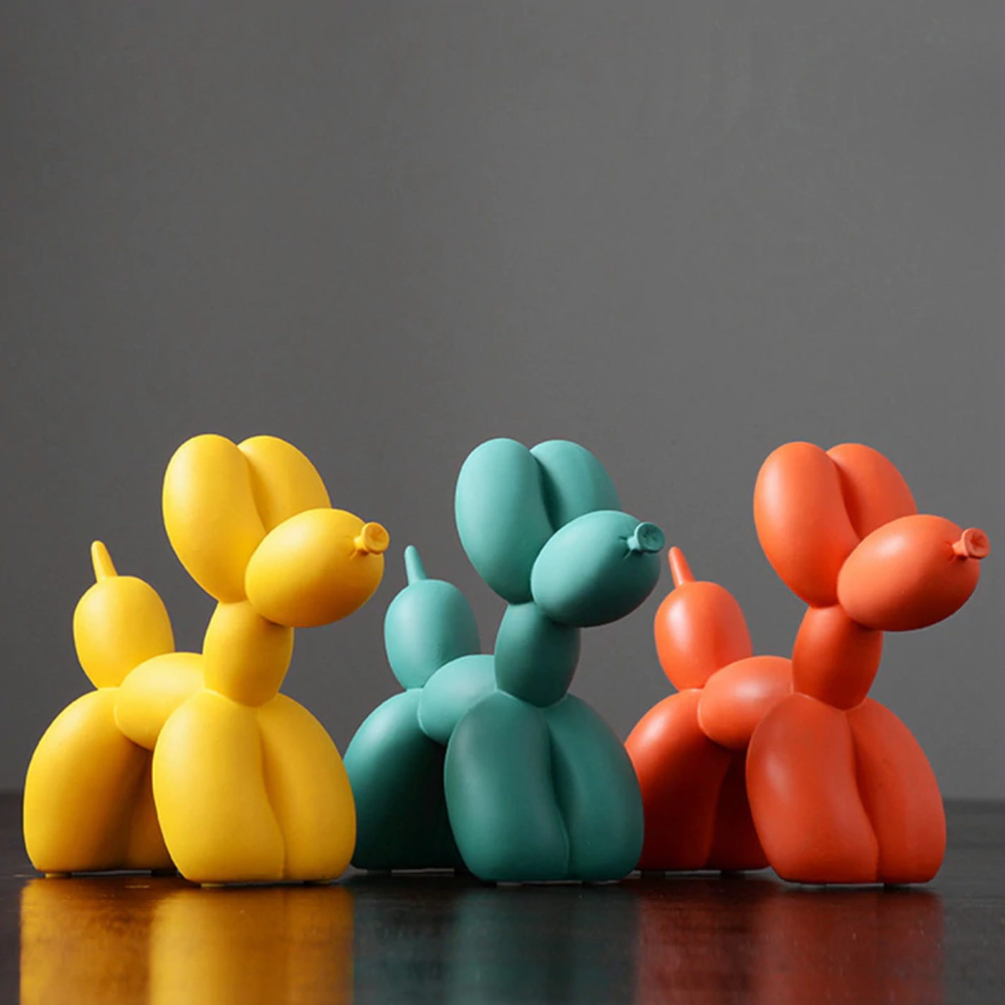 Colorino Design – Figura de can balón, poliresina, feito a man 20 cm