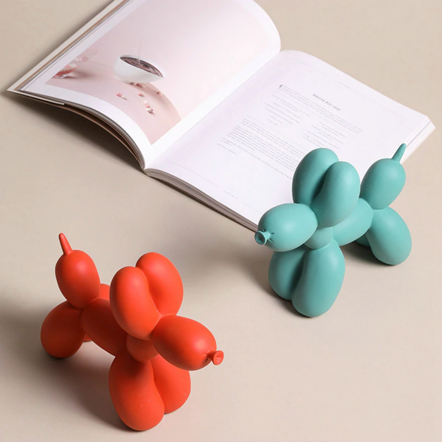 Colorino Design – Figura de can balón, poliresina, feito a man 20 cm
