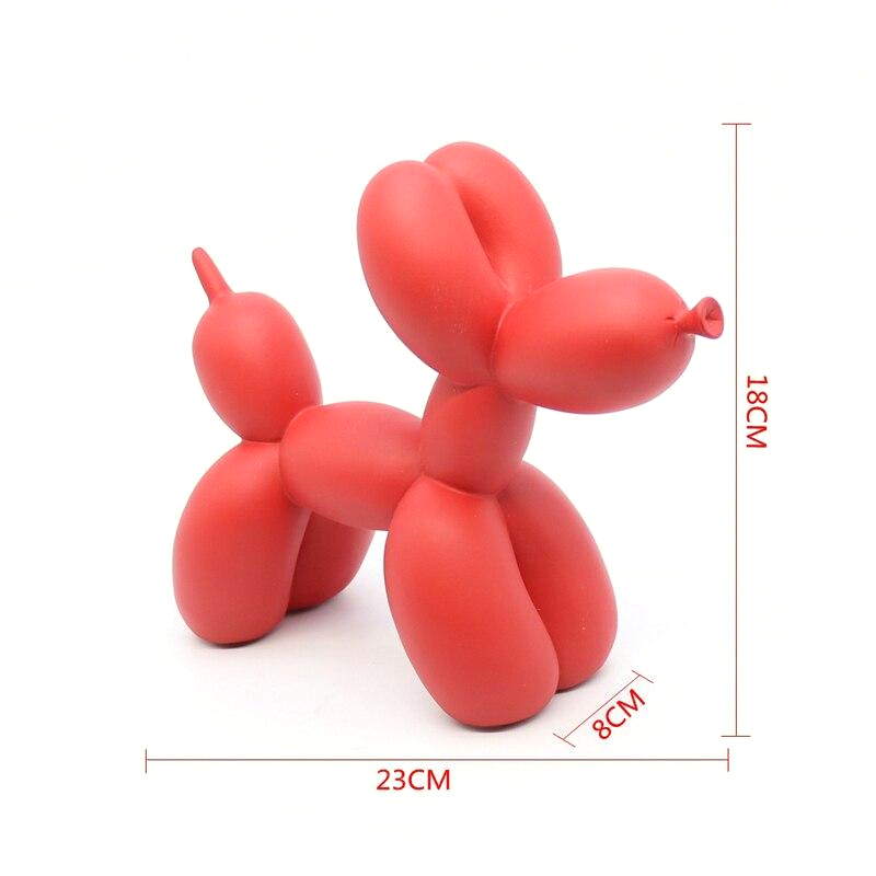 Colorino Design – Figura de can balón, poliresina, feito a man 20 cm