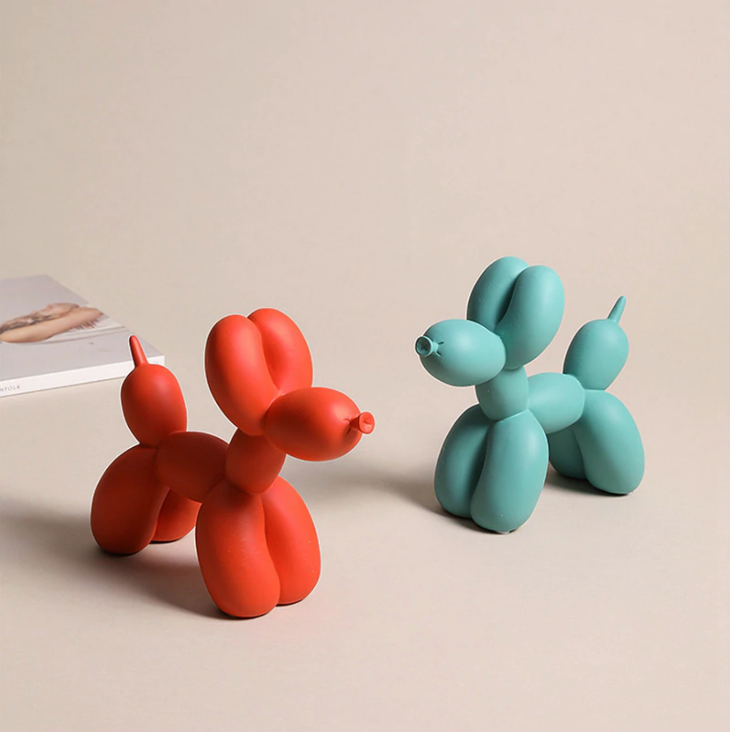 Colorino Design – Figura de can balón, poliresina, feito a man 20 cm