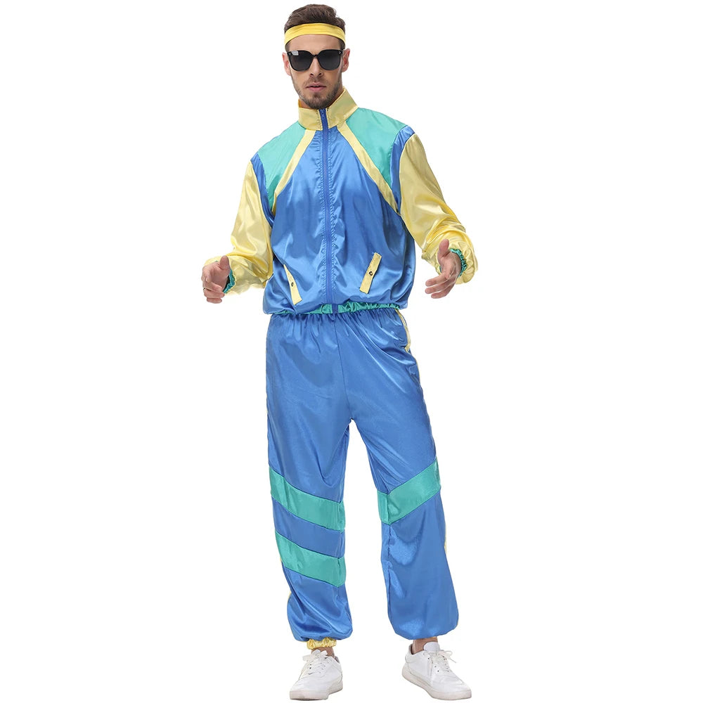 RetroVibe – Vintage Hippie Costume Couple – 70s & 80s Style Top and Pants