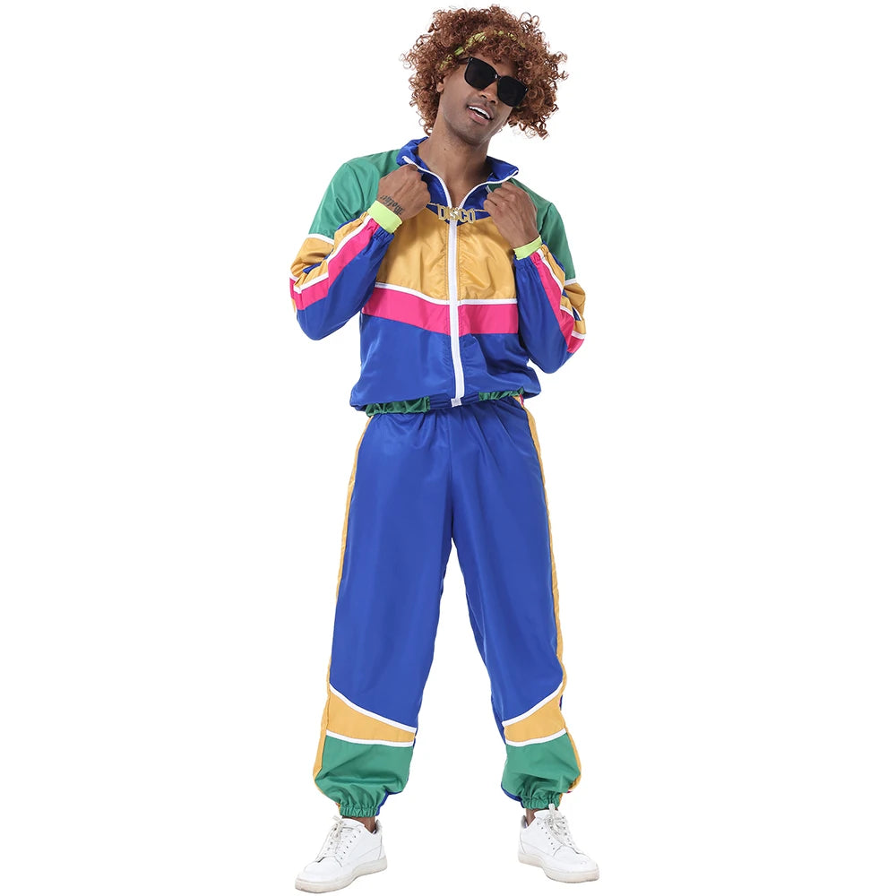 RetroVibe – Vintage Hippie Costume Couple – 70s & 80s Style Top and Pants