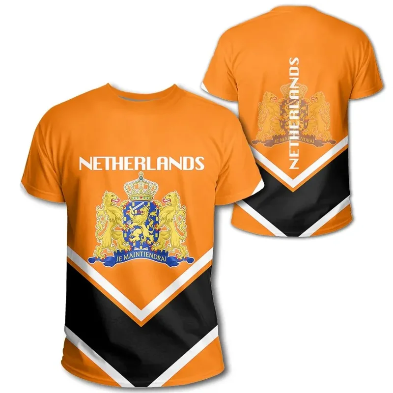 Voetbalshirt Nederland 2024 met 3D Afdruk Nederlandse Vlag 13