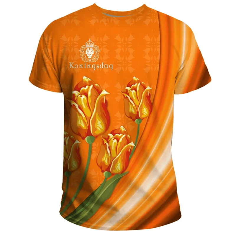Voetbalshirt Nederland 2024 met 3D Afdruk Nederlandse Vlag 4