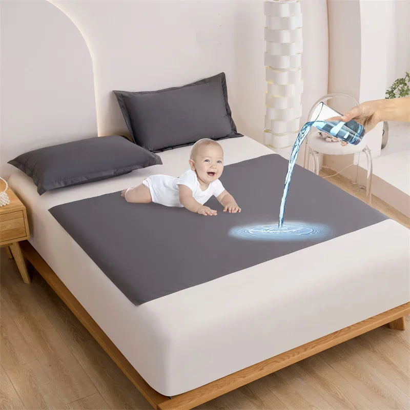 Wasserdichtes Bettlaken für Erwachsene und Babys, vielseitig einsetzbar, transparent, 50x70 cm bis 230x250 cm 9