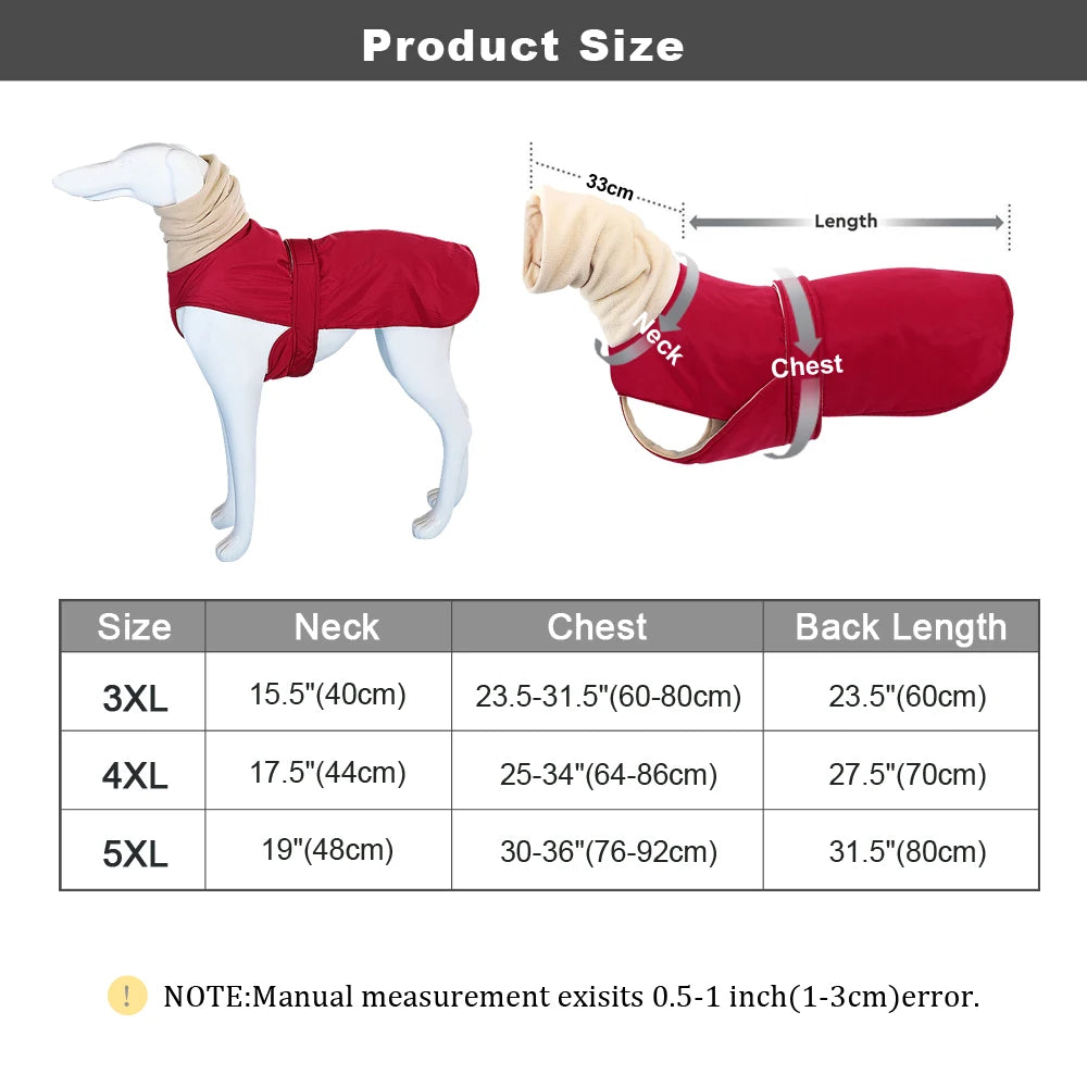 Waterdichte Hondenjas voor Middelgrote Honden - Warm en Comfortabel Hondenjasje voor de Winter 5