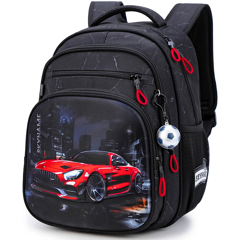 Jungen-Rucksack – geräumige Schultasche mit Game-Print und verstellbaren Gurten