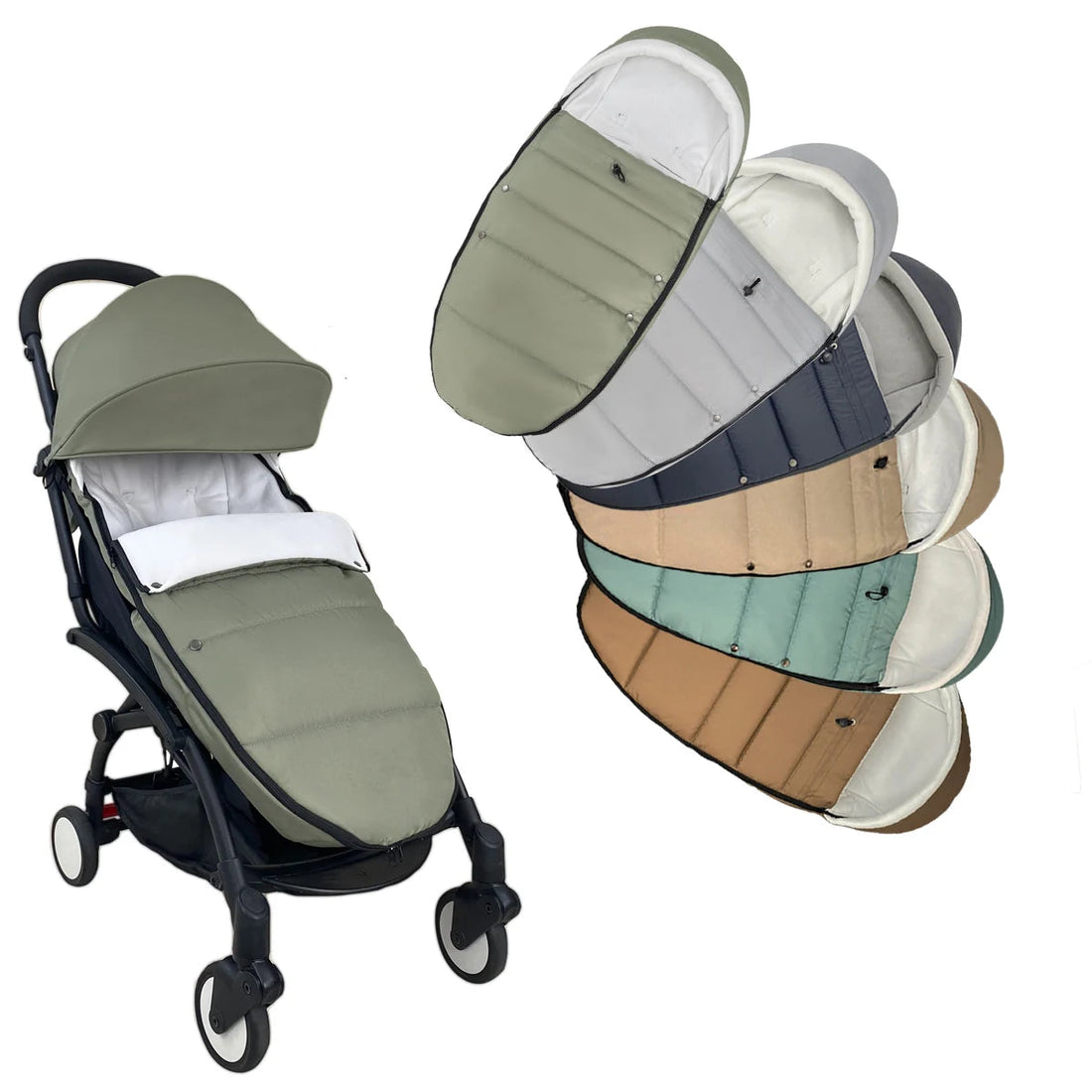 Waterdichte Voetenzak voor Kinderwagen en Buggy, Warm en Comfortabel, 2-in-1 Ontwerp 0