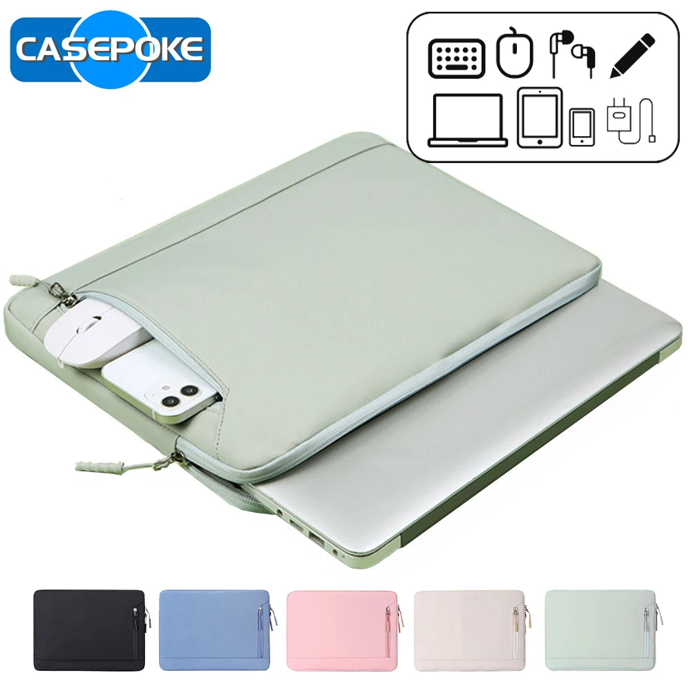 Nevora – Funda para portátil impermeable 13–15,6 polgadas nylon – elegante e práctico