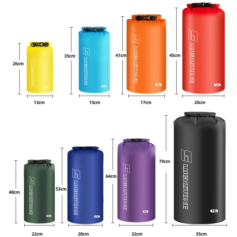 Waterdichte tas voor outdoor activiteiten, 3L-75L, lichtgewicht en veelzijdig 4