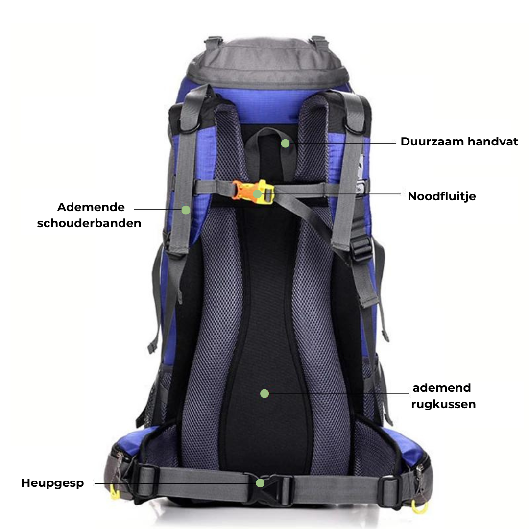 Waterproof Outdoor Backpack 50L – Strong, Comfortable & Smartly Designed