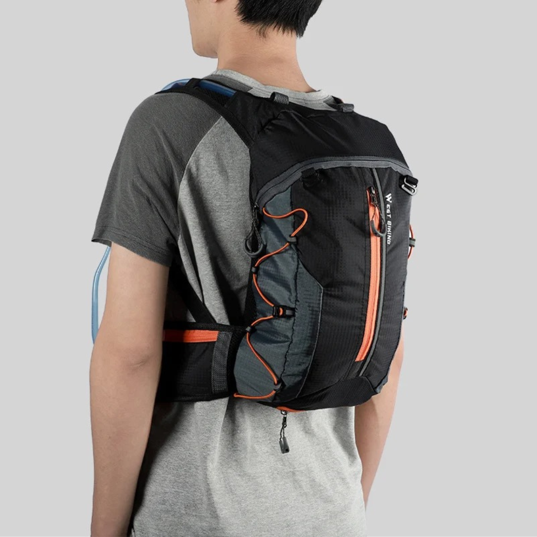 Motxilla de bicicleta premium – Lleugera i impermeable amb sistema d'aigua