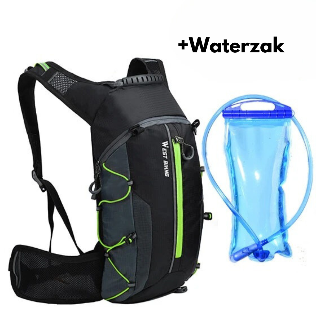 Motxilla de bicicleta premium – Lleugera i impermeable amb sistema d'aigua
