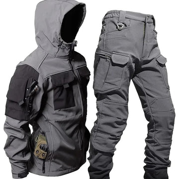 Nordfall – Outdoor men's cargo set waterproof and windproof with hood for hiking and daily use