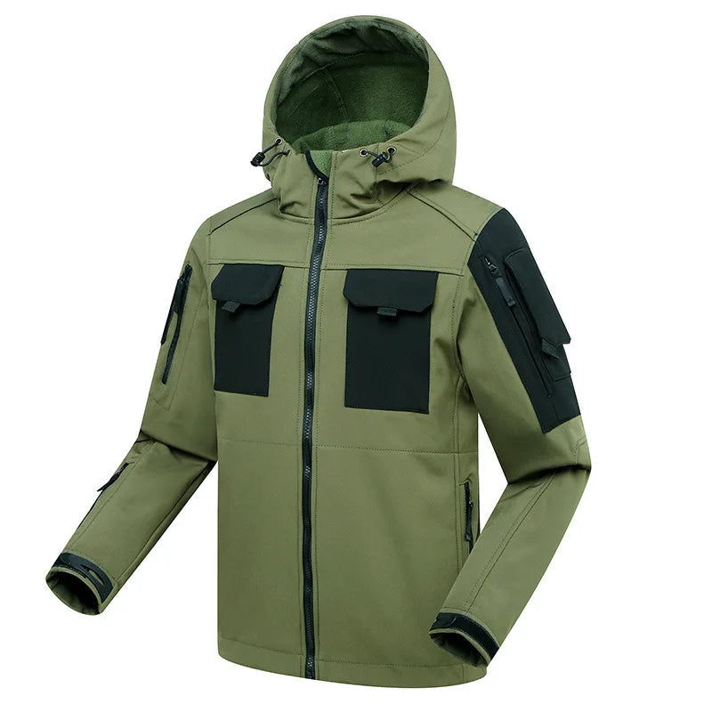 Nordfall – Outdoor men's cargo set waterproof and windproof with hood for hiking and daily use