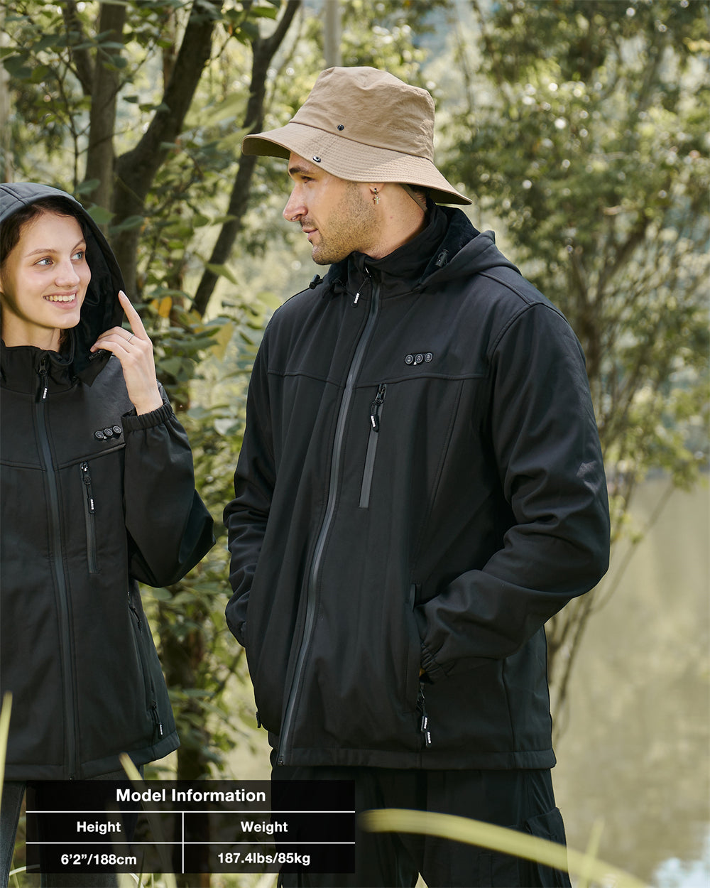 Beheizte Herrenjacke mit Akku – Wasserabweisende Jacke mit 8 Wärmebereichen