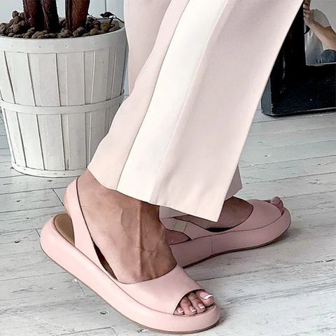 Zwarte Dames Sandalen met Voetbed en Lage Hak voor Comfortabel Draagcomfort 2